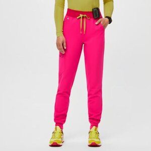 Figs Zamora Jogger Scrub Pants Shocking Pink M/P